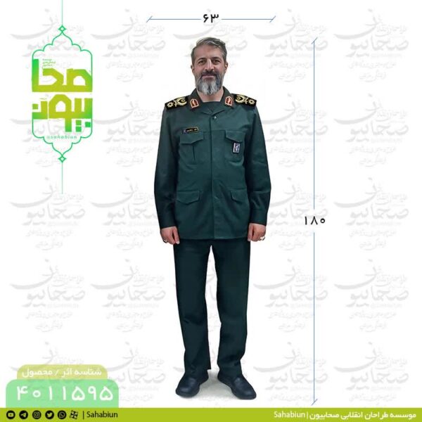 ماکت استند سردار سرتیپ پاسدار شهید میثم رضوان پور